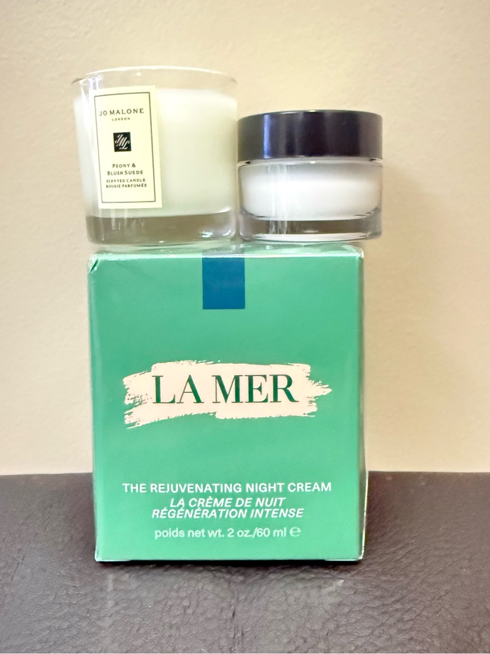 NEW SEALED La Mer The Rejuvenating Night Cream 2 Oz 60ml & Jo Malone minis